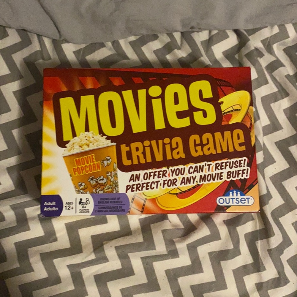 Movies trivia card game